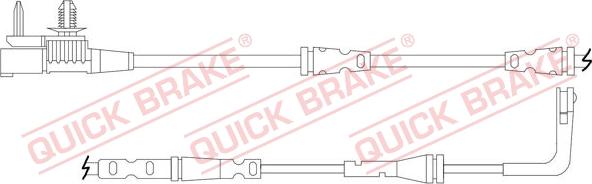 QUICK BRAKE WS 0425 A - Senzor de avertizare,uzura placute de frana aaoparts.ro