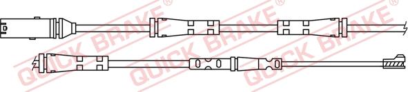 QUICK BRAKE WS0421A - Senzor de avertizare,uzura placute de frana aaoparts.ro