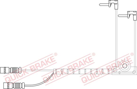 QUICK BRAKE WS 0422 A - Senzor de avertizare,uzura placute de frana aaoparts.ro