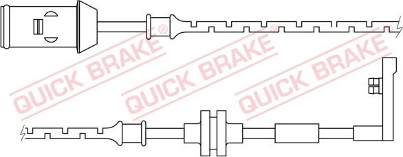 QUICK BRAKE WS 0165 A - Senzor de avertizare,uzura placute de frana aaoparts.ro