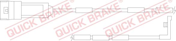 QUICK BRAKE WS 0119 B - Senzor de avertizare,uzura placute de frana aaoparts.ro