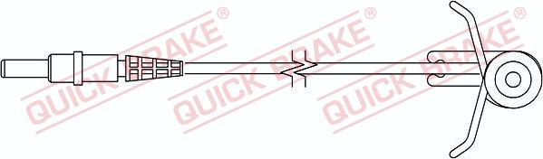 QUICK BRAKE WS 0186 B - Senzor de avertizare,uzura placute de frana aaoparts.ro