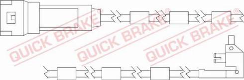 QUICK BRAKE WS 0125 A - Senzor de avertizare,uzura placute de frana aaoparts.ro