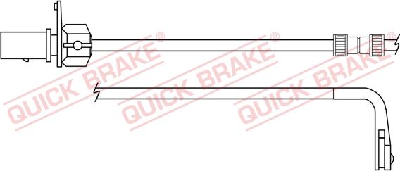 QUICK BRAKE WS 0391 A - Senzor de avertizare,uzura placute de frana aaoparts.ro