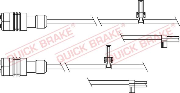 QUICK BRAKE WS 0343 A - Senzor de avertizare,uzura placute de frana aaoparts.ro