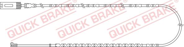 QUICK BRAKE WS 0355 A - Senzor de avertizare,uzura placute de frana aaoparts.ro