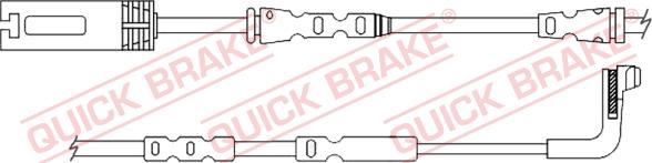 QUICK BRAKE WS 0356 A - Senzor de avertizare,uzura placute de frana aaoparts.ro