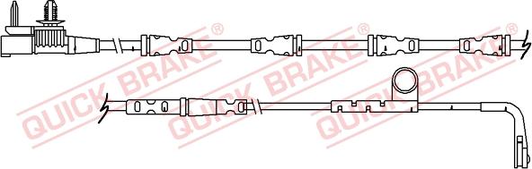 QUICK BRAKE WS 0364 A - Senzor de avertizare,uzura placute de frana aaoparts.ro