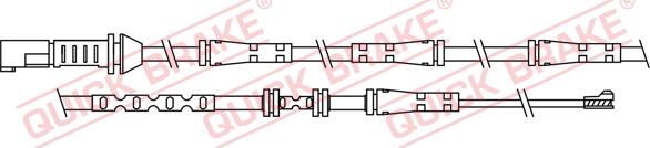 QUICK BRAKE WS 0306 A - Senzor de avertizare,uzura placute de frana aaoparts.ro