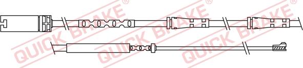 QUICK BRAKE WS 0307 A - Senzor de avertizare,uzura placute de frana aaoparts.ro