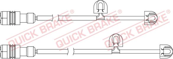 QUICK BRAKE WS 0334 A - Senzor de avertizare,uzura placute de frana aaoparts.ro