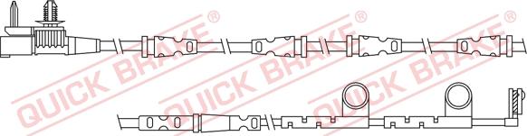 QUICK BRAKE WS 0330 A - Senzor de avertizare,uzura placute de frana aaoparts.ro