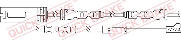 QUICK BRAKE WS 0324 A - Senzor de avertizare,uzura placute de frana aaoparts.ro