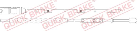 QUICK BRAKE WS 0321 A - Senzor de avertizare,uzura placute de frana aaoparts.ro