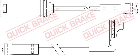 QUICK BRAKE WS 0295 A - Senzor de avertizare,uzura placute de frana aaoparts.ro