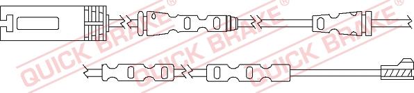 QUICK BRAKE WS 0293 A - Senzor de avertizare,uzura placute de frana aaoparts.ro