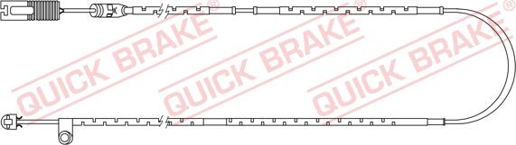 QUICK BRAKE WS 0254 A - Senzor de avertizare,uzura placute de frana aaoparts.ro