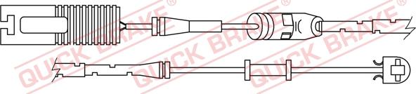 QUICK BRAKE WS 0253 A - Senzor de avertizare,uzura placute de frana aaoparts.ro