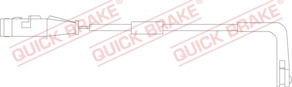 QUICK BRAKE WS 0252 A - Senzor de avertizare,uzura placute de frana aaoparts.ro