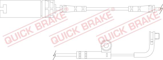 QUICK BRAKE WS 0218 A - Senzor de avertizare,uzura placute de frana aaoparts.ro