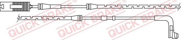 QUICK BRAKE WS 0224 A - Senzor de avertizare,uzura placute de frana aaoparts.ro