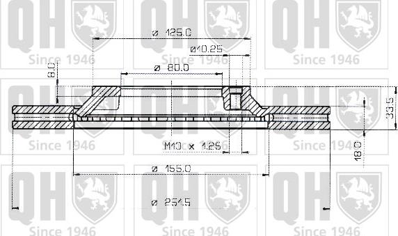 Quinton Hazell BDC3739 - Disc frana aaoparts.ro