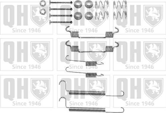 Quinton Hazell BFK412 - Set accesorii, sabot de frana aaoparts.ro