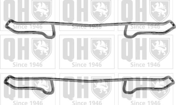 Quinton Hazell BFK655 - Set accesorii, placute frana aaoparts.ro
