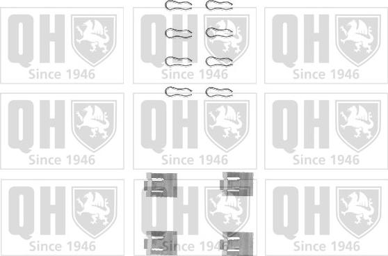 Quinton Hazell BFK630 - Set accesorii, placute frana aaoparts.ro