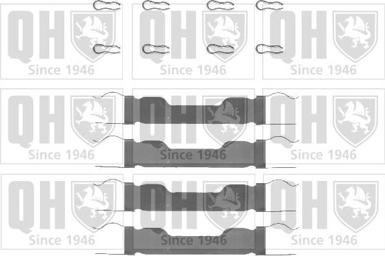 Quinton Hazell BFK628 - Set accesorii, placute frana aaoparts.ro