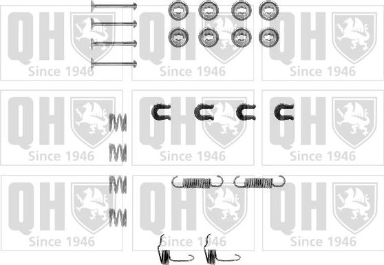 Quinton Hazell BFK344 - Set accesorii, sabot de frana aaoparts.ro
