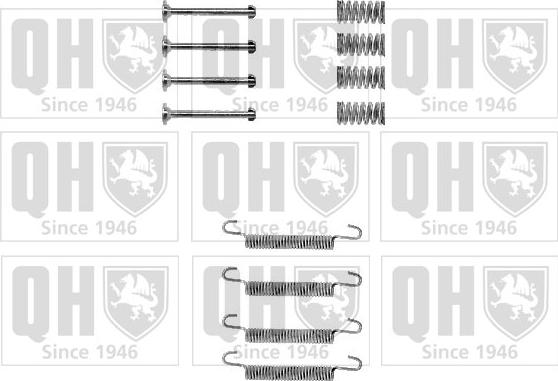 Quinton Hazell BFK346 - Set accesorii, saboti frana parcare aaoparts.ro