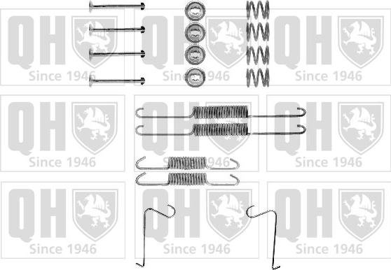 Quinton Hazell BFK306 - Set accesorii, sabot de frana aaoparts.ro