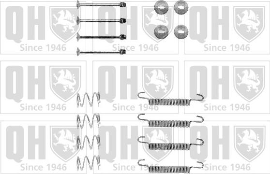 Quinton Hazell BFK316 - Set accesorii, saboti frana parcare aaoparts.ro