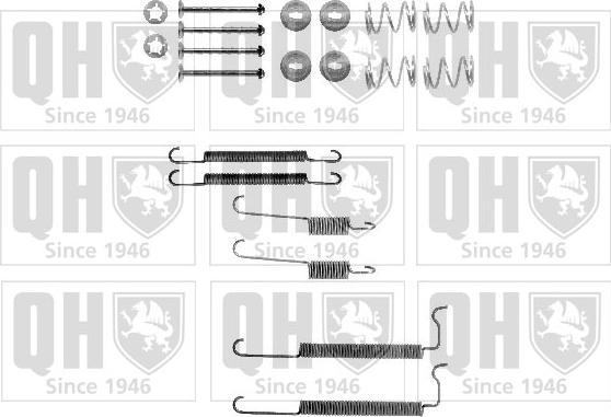 Quinton Hazell BFK322 - Set accesorii, sabot de frana aaoparts.ro