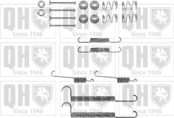 Quinton Hazell BFK299 - Set accesorii, sabot de frana aaoparts.ro