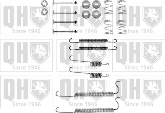 Quinton Hazell BFK251 - Set accesorii, sabot de frana aaoparts.ro
