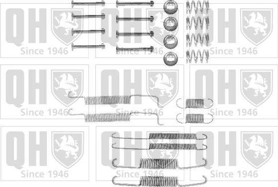 Quinton Hazell BFK225 - Set accesorii, sabot de frana aaoparts.ro
