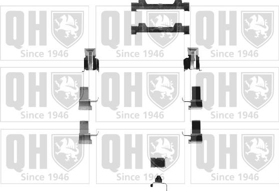 Quinton Hazell BFK791 - Set accesorii, placute frana aaoparts.ro