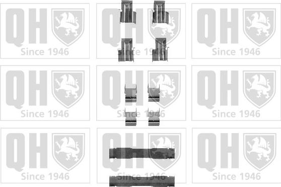 Quinton Hazell BFK792 - Set accesorii, placute frana aaoparts.ro