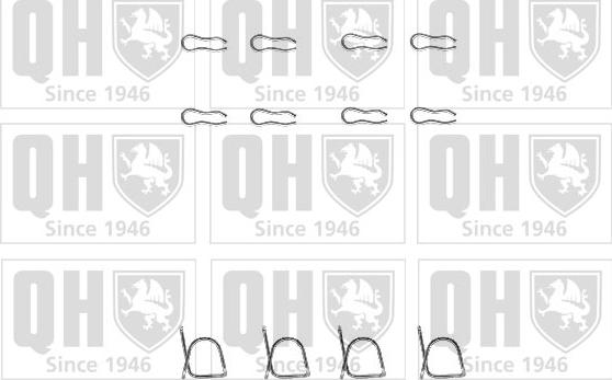 Quinton Hazell BFK744 - Set accesorii, placute frana aaoparts.ro