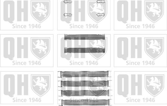 Quinton Hazell BFK752 - Set accesorii, placute frana aaoparts.ro