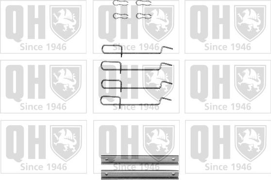 Quinton Hazell BFK757 - Set accesorii, placute frana aaoparts.ro