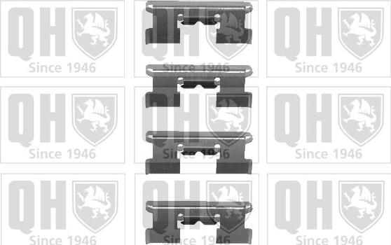Quinton Hazell BFK762 - Set accesorii, placute frana aaoparts.ro