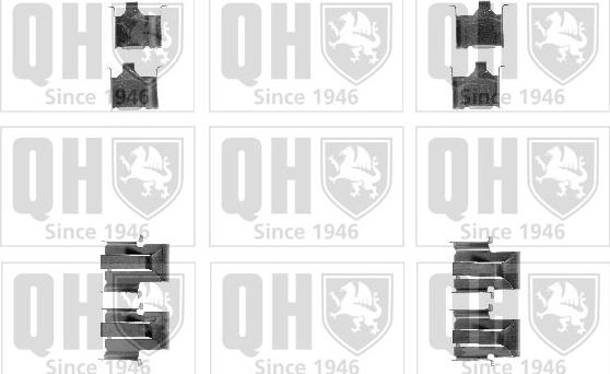 Quinton Hazell BFK714 - Set accesorii, placute frana aaoparts.ro
