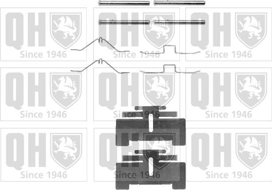 Quinton Hazell BFK712 - Set accesorii, placute frana aaoparts.ro