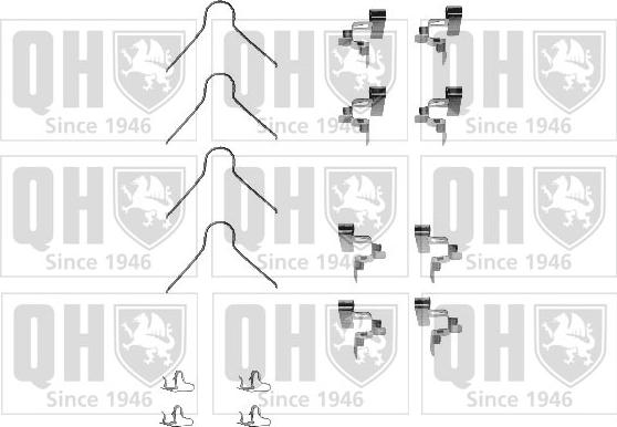Quinton Hazell BFK787 - Set accesorii, placute frana aaoparts.ro