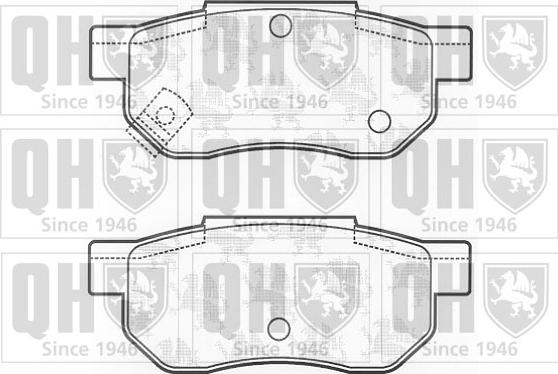 Quinton Hazell BP448 - Set placute frana,frana disc aaoparts.ro
