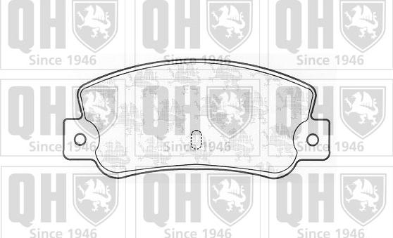 Quinton Hazell BP402 - Set placute frana,frana disc aaoparts.ro
