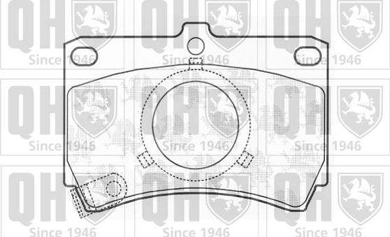 Quinton Hazell BP416 - Set placute frana,frana disc aaoparts.ro